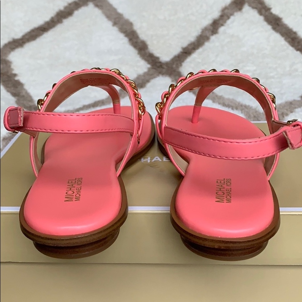 MICHAEL KORS ELSA THONG NAPPA PU GRAPEFRUIT - Picture 8 of 16